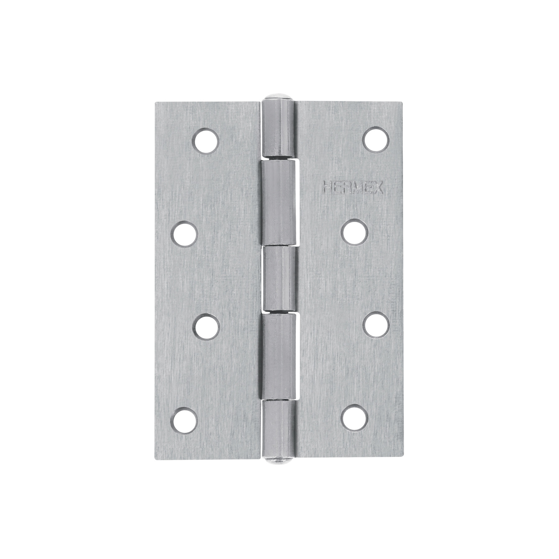 Bisagra rectangular 4" acero pulido, HERMEX