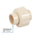 Tuerca unión lisa de CPVC 3/4", FOSET