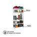 Estante metálico 5 repisas capacidad 35kg, 90x40x180, PRETUL