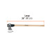 Hacha media labor 3-1/2 lb, mango de madera 36", TRUPER