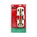 Cerradura tipo oval para baño, latón antiguo, HERMEX