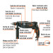Rotomartillo/destornillador 1/2", 900W, TRUPER INDUSTRIAL
