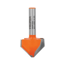 Broca para router, corte en "V", 7/8", TRUPER