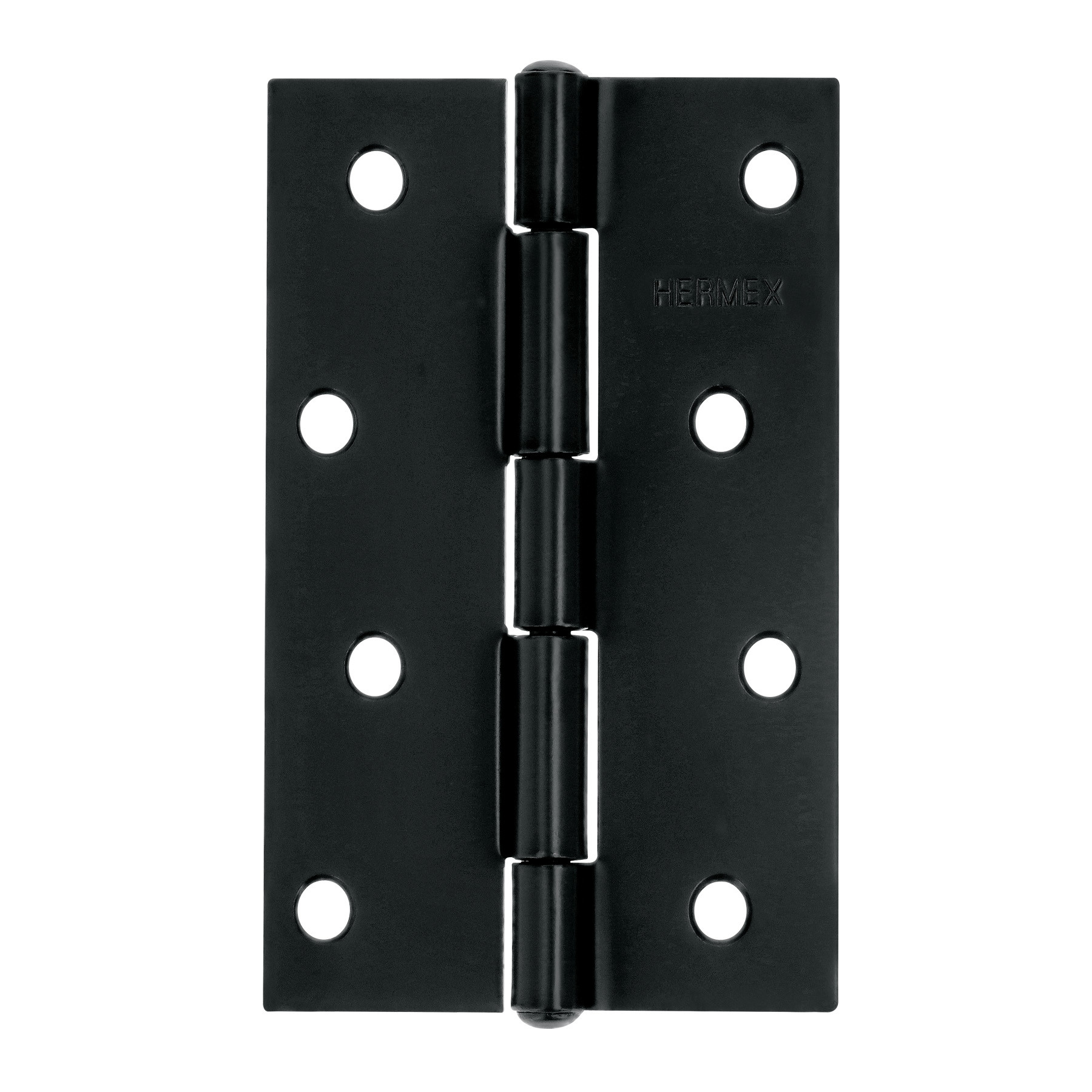 Bisagra rectangular 4 x 2-3/4", acero negro mate, HERMEX