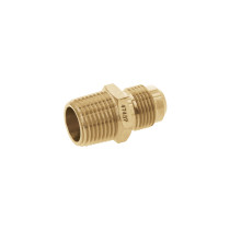 Niple terminal de latón de 1/2" X 1/2", FOSET