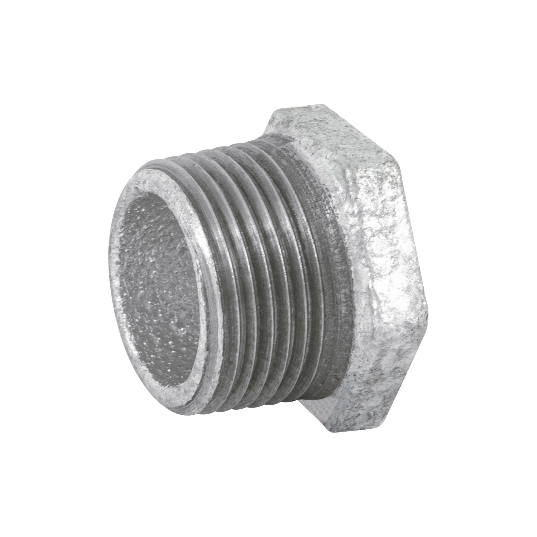 Reducción bushing acero galvanizado 3/4 x 1/2", FOSET