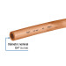 Tubo flexible de cobre 1/4", rollo de 15m, 1.7kg, FOSET