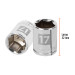 Dado de 17 mm, 6 puntas, cuadro 3/8", TRUPER