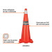 Cono de precaución de 90 cm de PVC con reflejante, TRUPER