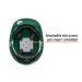 Casco de seguridad ventilado, ajuste de matraca, verde