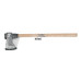 Hacha media labor 4 lb, mango de madera 36", TRUPER