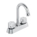 Mezcladora 4" lavabo, ABS, cuello bar, hexagonal, BASIC