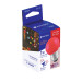 Foco LED 1 W, tipo globo G45, color rojo, E26, VOLTECK
