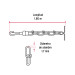 Cadena de 1.8 m de amarre para perro, 1.7 mm, FIERO