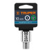 Dado de 10 mm, 6 puntas, cuadro 1/2", TRUPER