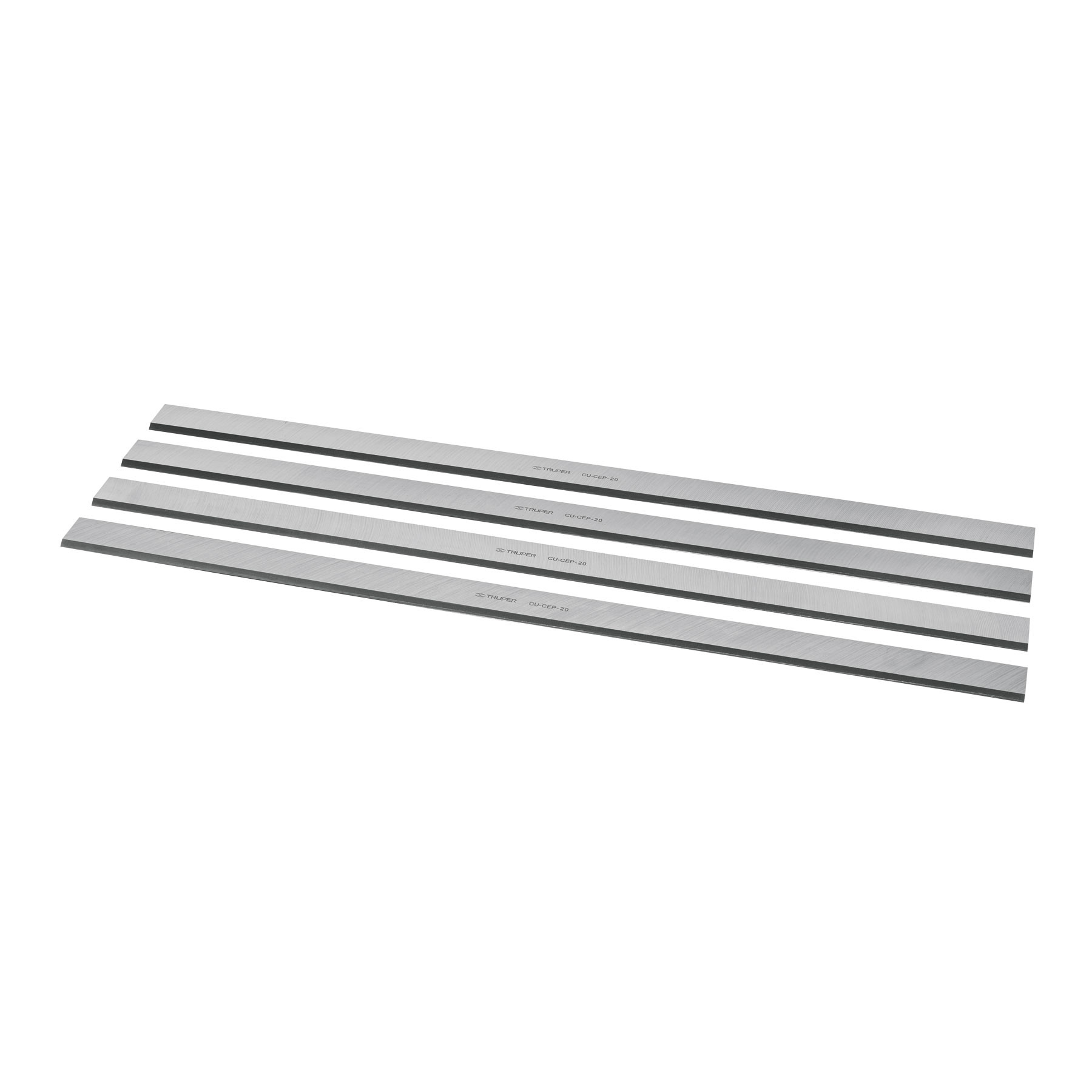 Caja con 4 cuchillas HSS para cepillo de piso CEP-20, TRUPER