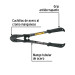 Cortapernos 14", mango tubular, PRETUL