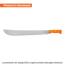 Machete estándar 20" cacha naranja remachada, TRUPER