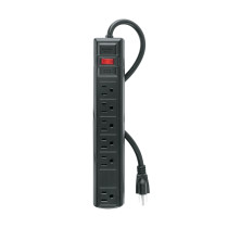 Multicontacto uso rudo 6 entradas sup. de picos 270 J, negro