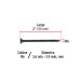 100 pijas 6 x 2"cabeza plana phillips multiusos cuerda fina