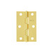 Bisagra rectangular 2-1/2" acero latonado, HERMEX