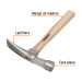 Martillo 24 oz ladrillero, mango 12", TRUPER