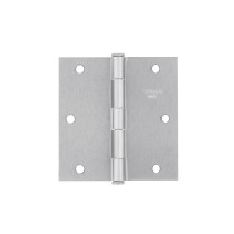Bisagra cuadrada 3-1/2", satinado, cabeza plana, BASIC