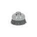 Carda copa 3" alambre ondulado fino, Multi-rosca, TRUPER