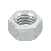 Bolsa con 100 tuercas 3/8" hexagonales de acero galvanizado