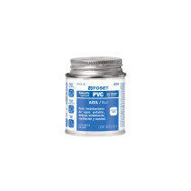 Cemento p/PVC, gris, máxima viscosidad, lata 90ml, FOSET