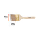 Brocha cerdas sintéticas 3" corte angular, mango de madera