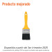 Brocha uso general de 2" con mango de plástico, PRETUL
