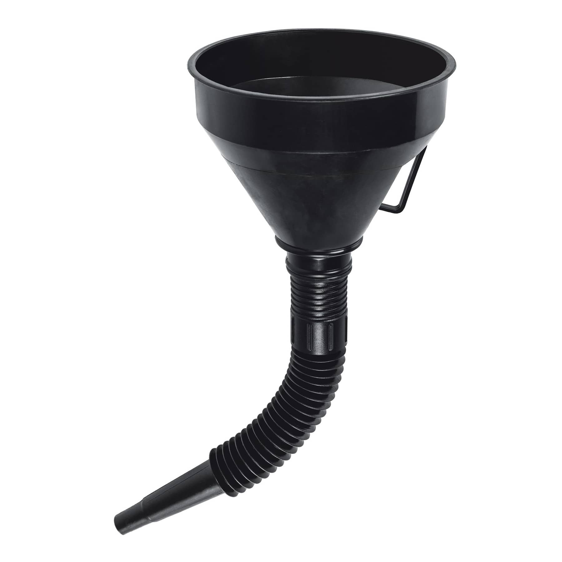 Embudo plástico 500 ml, cuello flexible con filtro, TRUPER