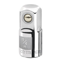 Adaptador para matraca de cuadro 1/4" a cuadro 3/8", TRUPER