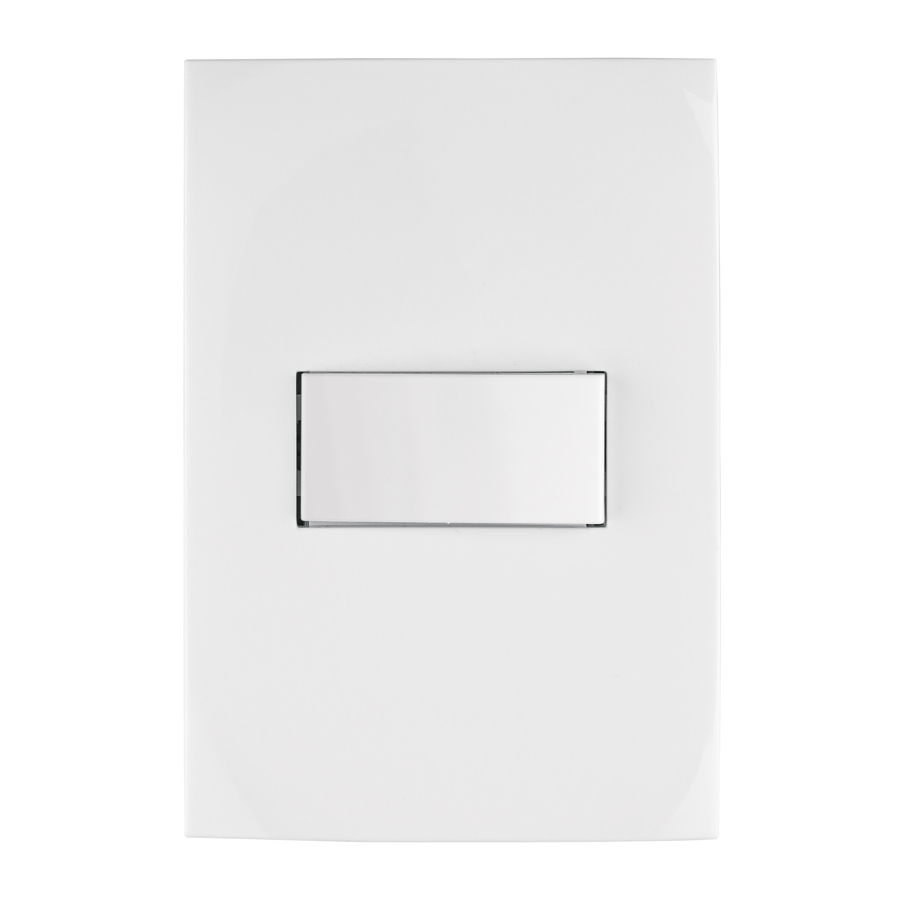 Placa armada con interruptor sencillo, línea Oslo, blanco