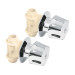 Juego de 2 llaves de empotrar CPVC 1/2" con maneral, FOSET