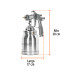 Pistola p/pintar succión HVLP vaso aluminio, 1.4 mm, TRUPER