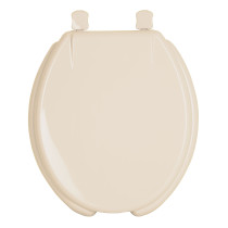 Asiento redondo para WC, abierto, hueso, AQUA