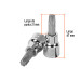 Dado punta torx T-45, cuadro 3/8", TRUPER