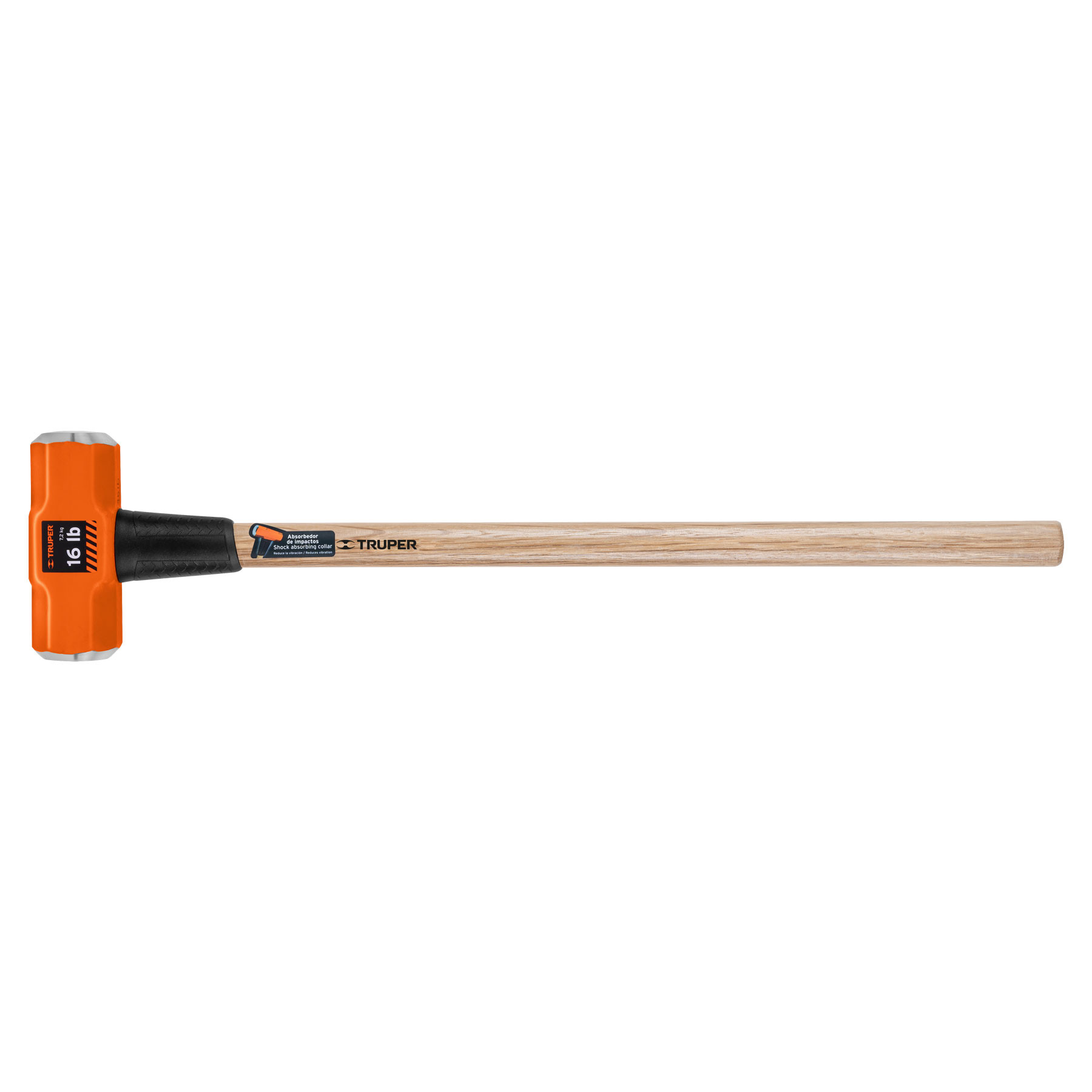 Marro octagonal 16 lb, mango de madera 36", TRUPER