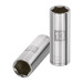 Dado largo de 13 mm, 6 puntas, cuadro 1/4", TRUPER