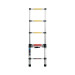 Escalera telescópica, 7 peldaños, tipo II, capacidad 102kg