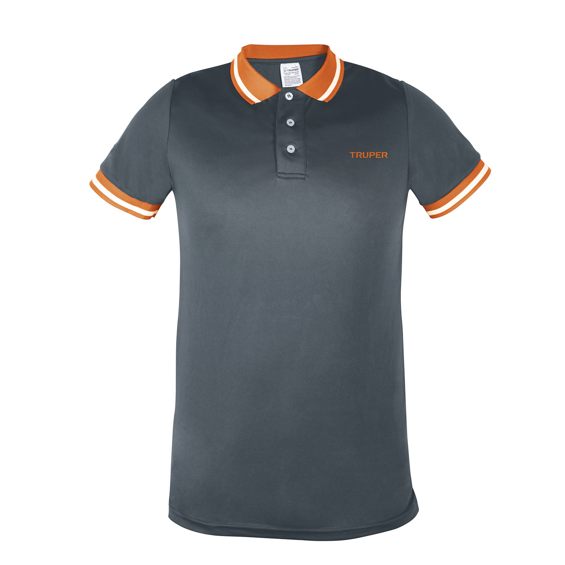 Playeras polo performance gris, para caballero