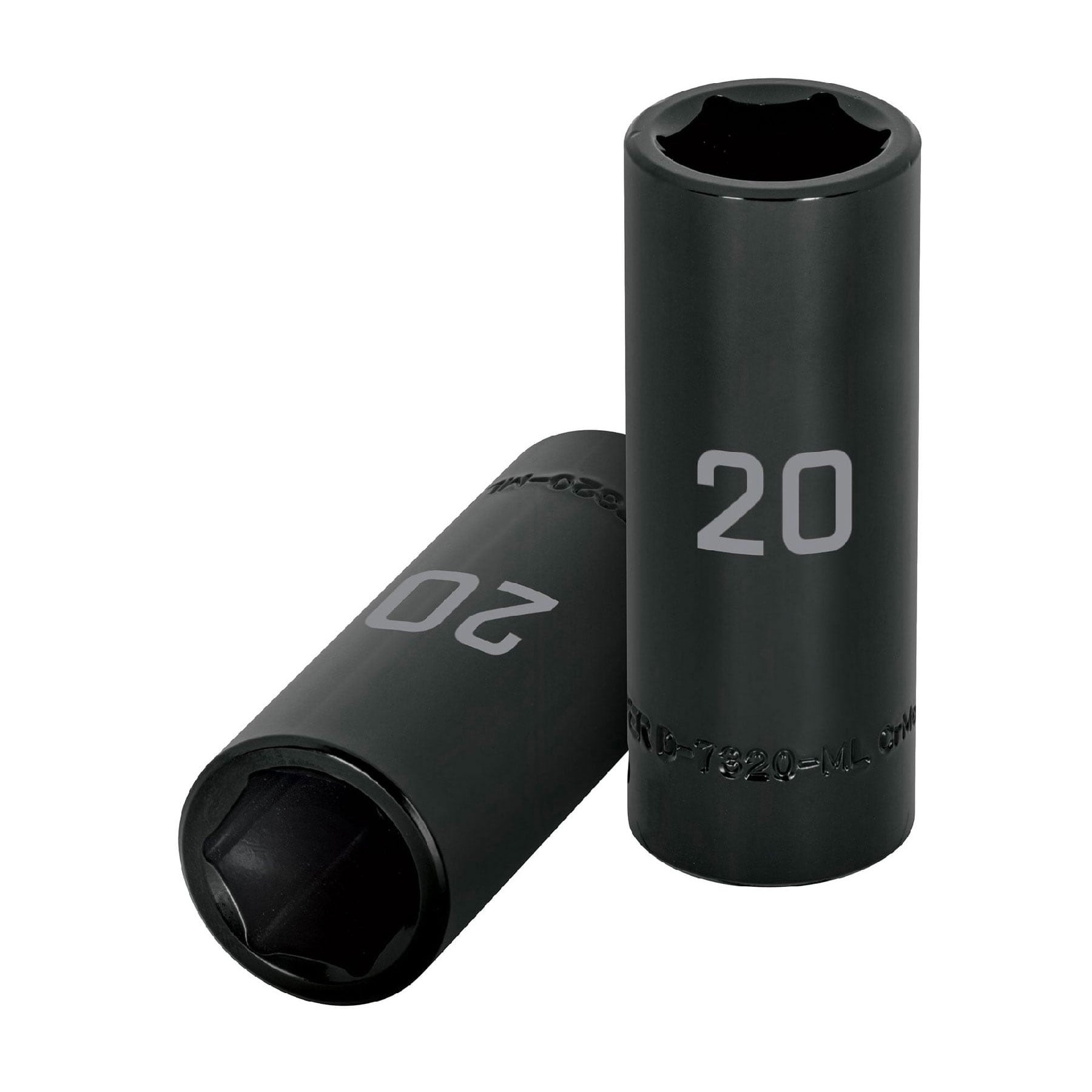 Dado largo cuadro 1/2" de impacto 6 puntas de 20 mm, TRUPER