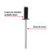 Bolsa c/50 remaches 5/32"x1/4" negros de aluminio, ala 5/16"