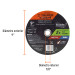 Disco abrasivo de corte preciso metal 9" x 2 mm, EXPERT