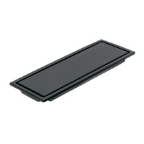 Resumidero rectangular 30x11cm reversible, negro, FOSET AQUA