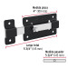 Pasador de barra plana 4", negro, HERMEX