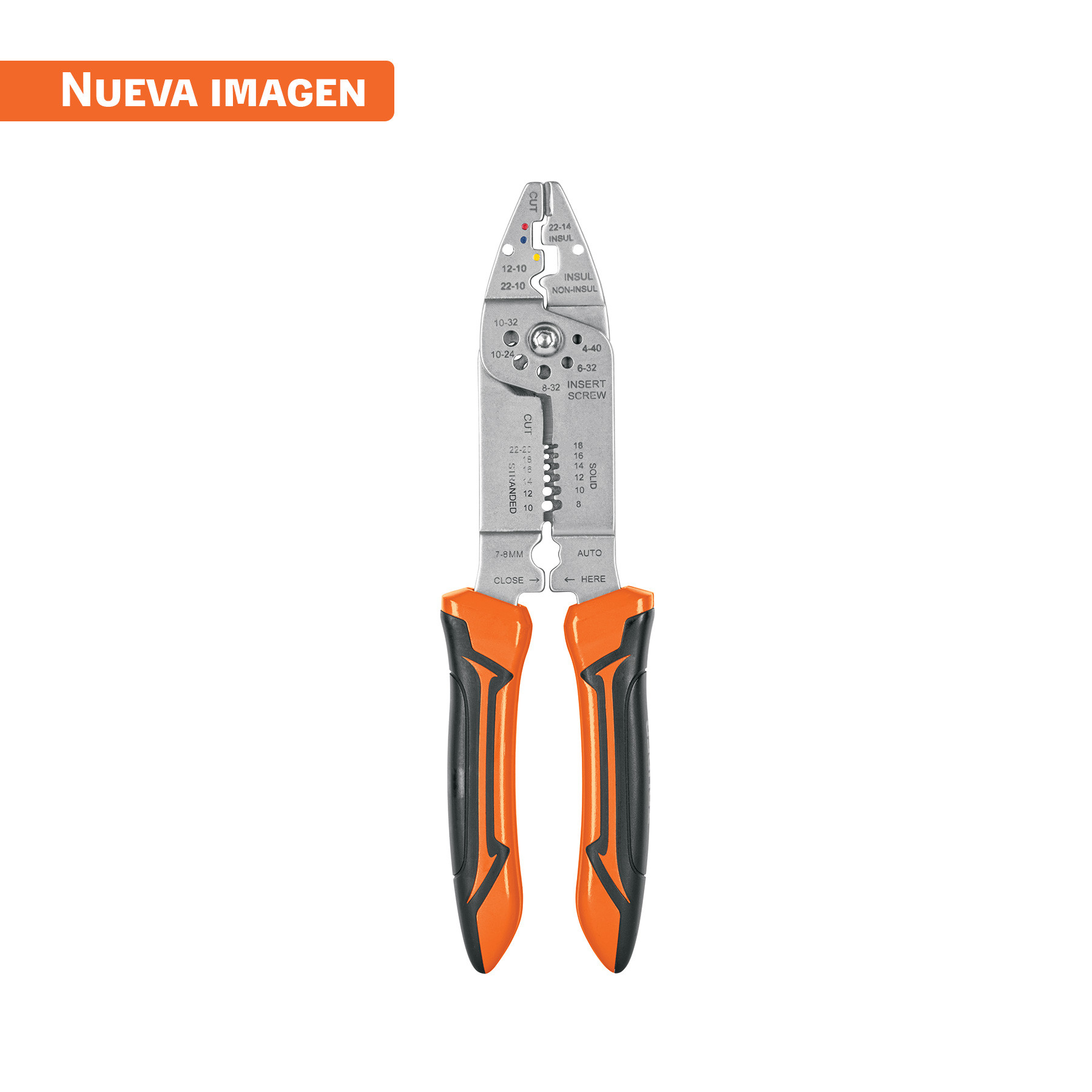 Pinza 9" pela cables, 26 a 10 AWG, TRUPER