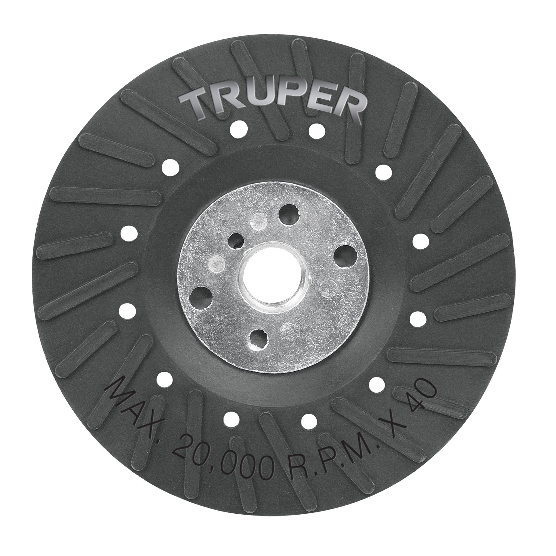 Respaldo para discos de lija 4-1/2", eje 5/8, TRUPER